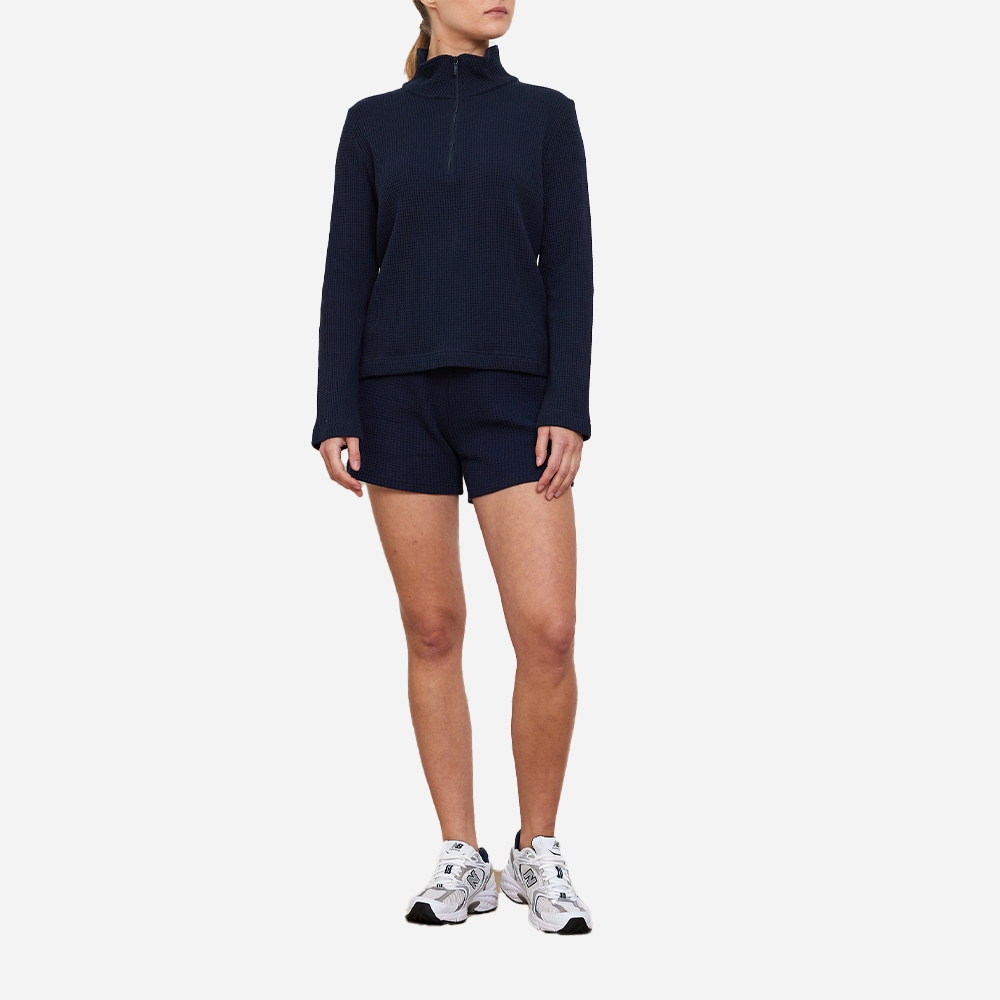 Waffle Shorts - Navy-Blue