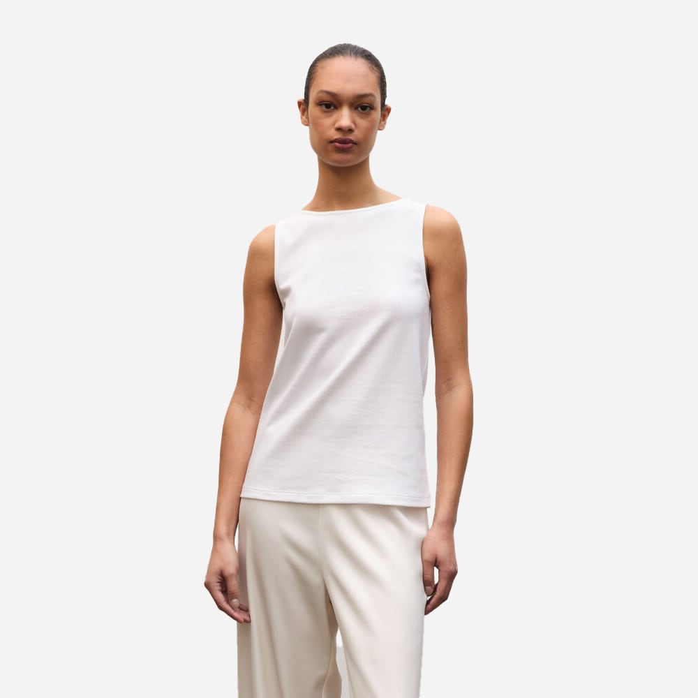 Boatneck Top - White