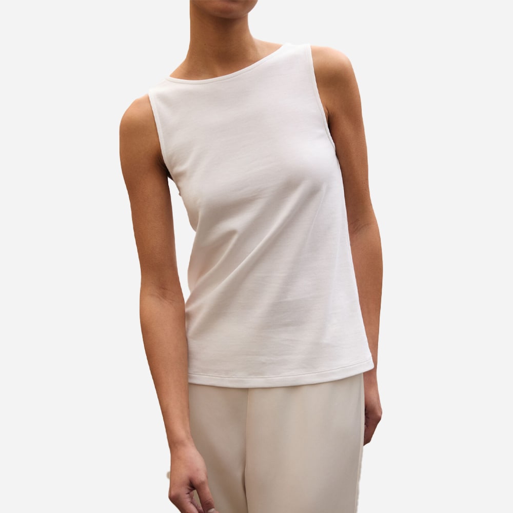 Boatneck Top - White