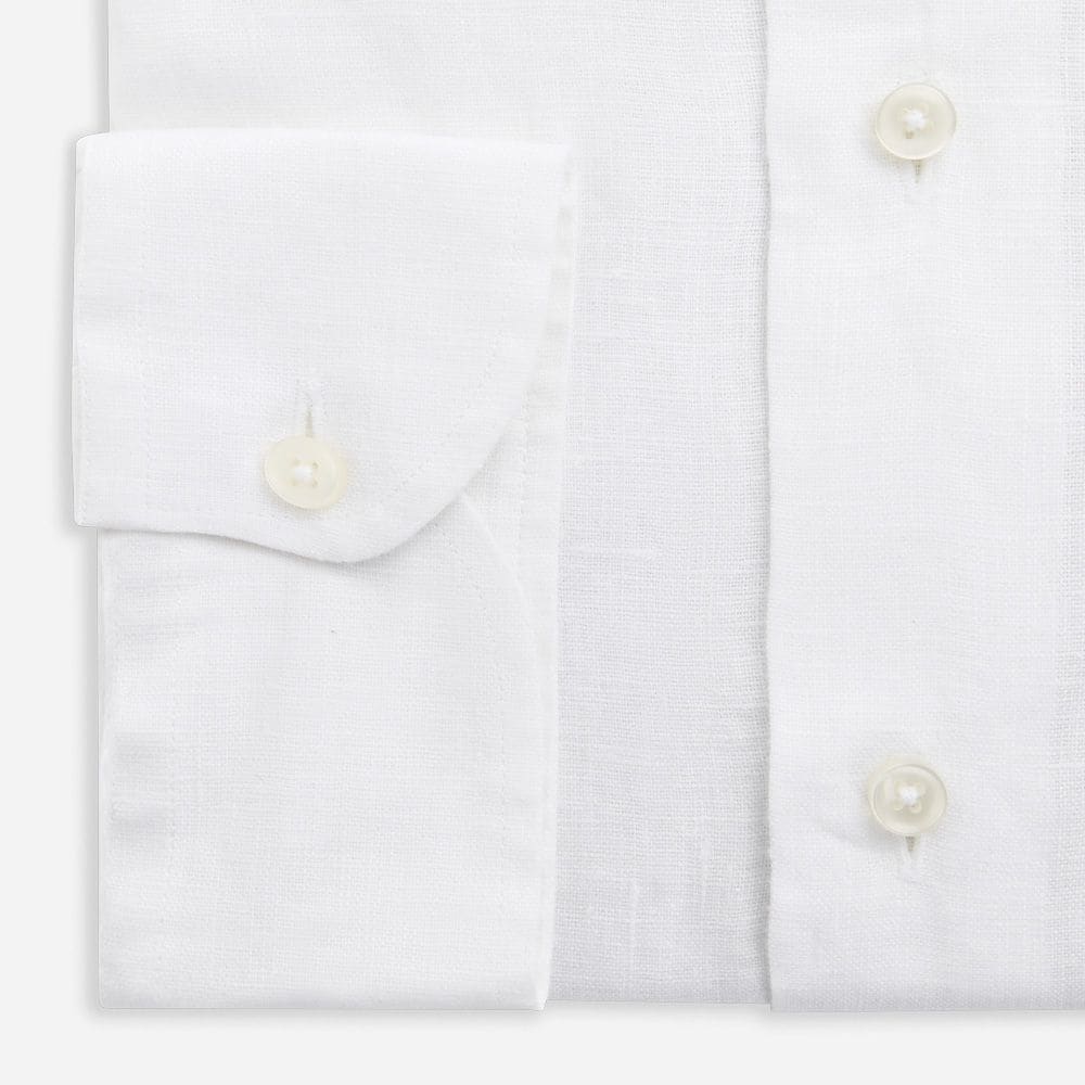 Regular Linen Shirt - White