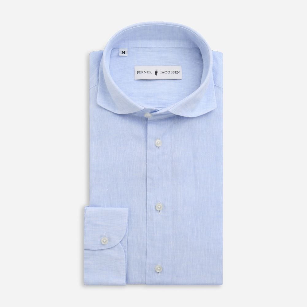 Regular Linen Shirt - Light Blue
