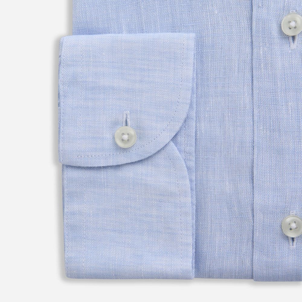 Regular Linen Shirt - Light Blue