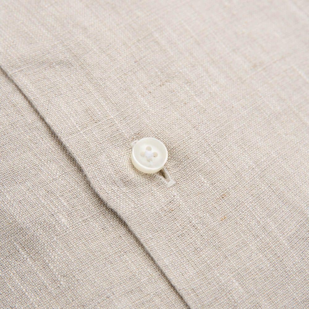 Regular Linen Shirt - Beige