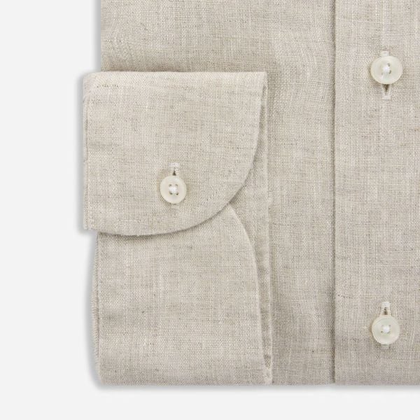 Regular Linen Shirt - Beige