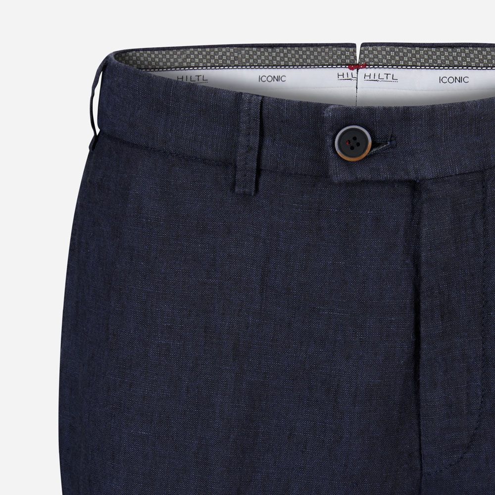 Parma Linen Pant - Navy