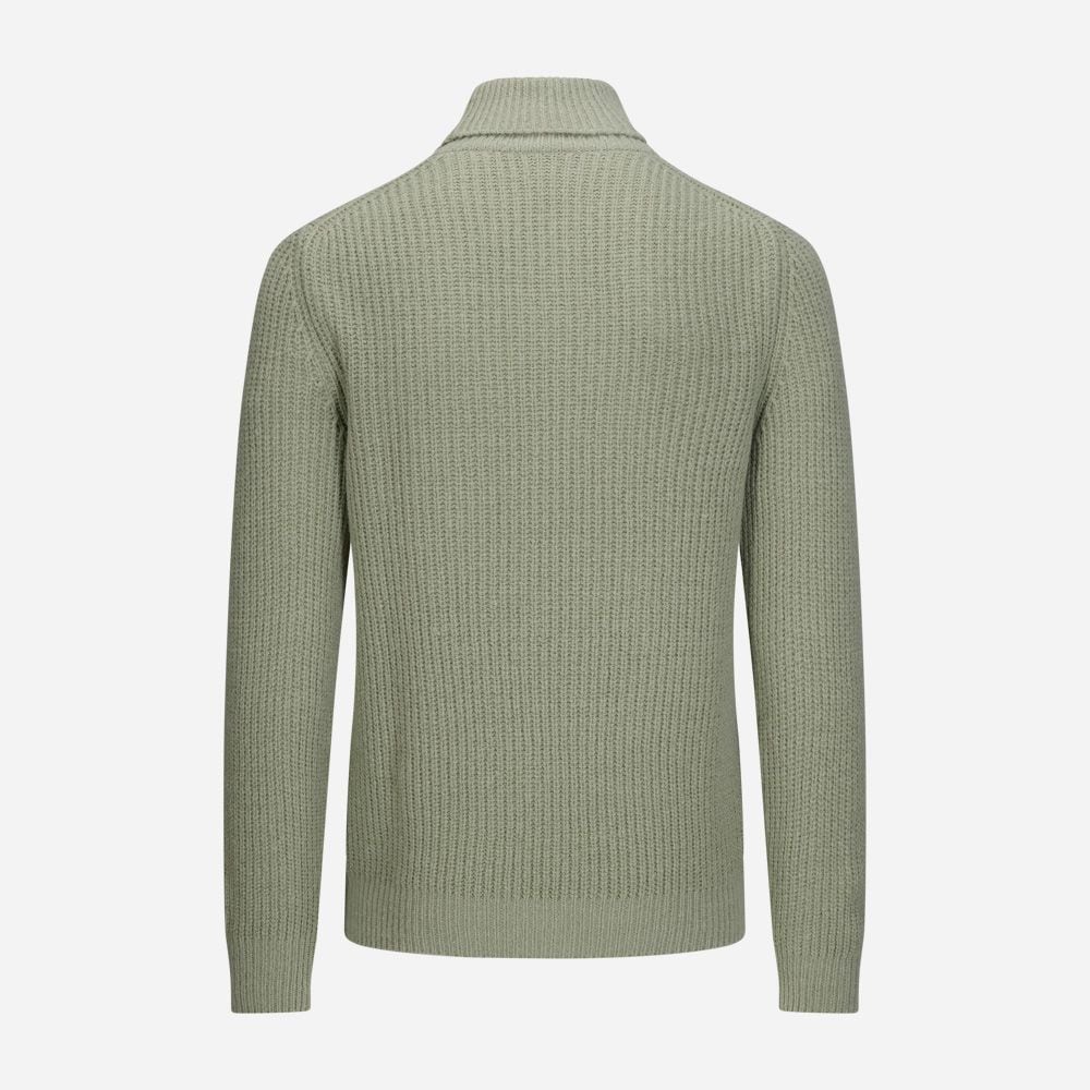 Turtle Neck  Rib - Green