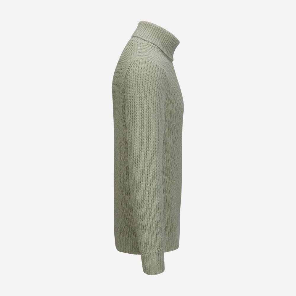 Turtle Neck  Rib - Green