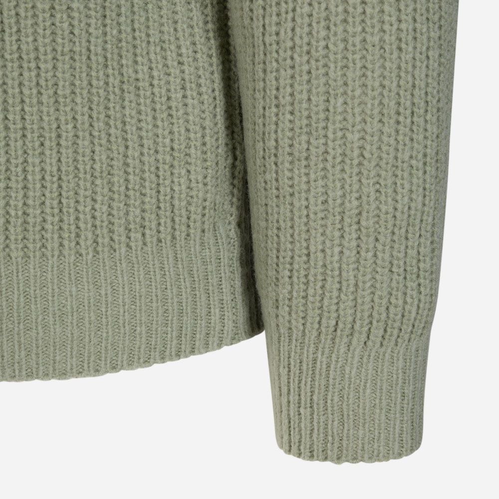 Turtle Neck  Rib - Green