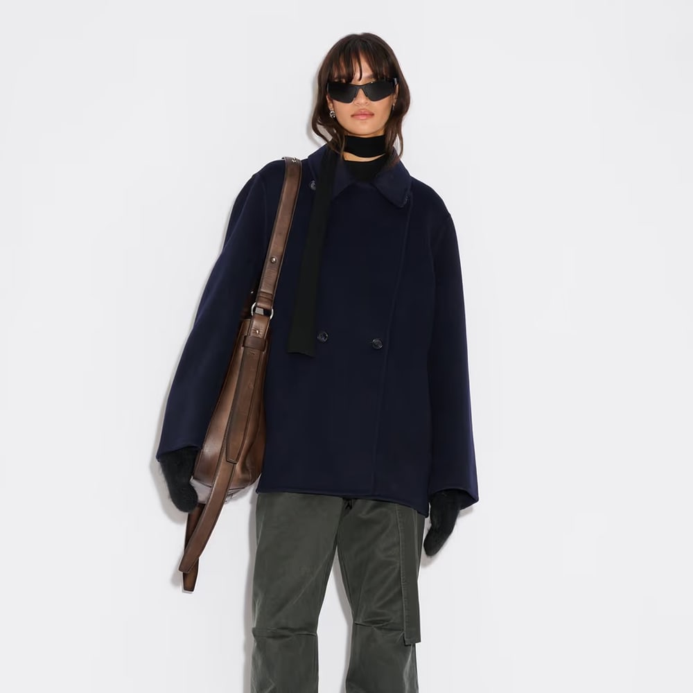 Felsa Wool Peacoat - Dk. Blue