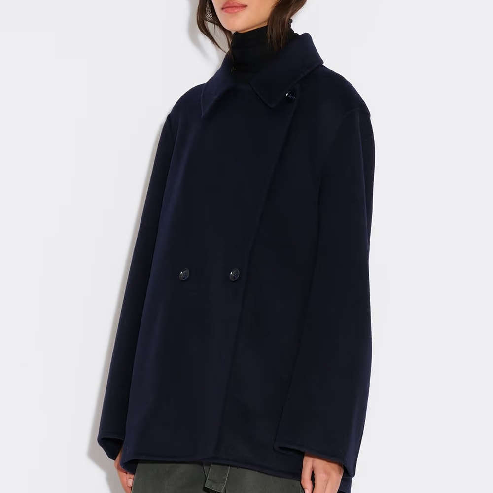 Felsa Wool Peacoat - Dk. Blue