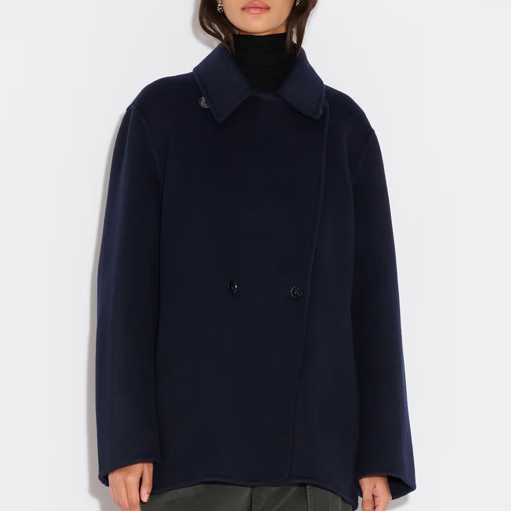 Felsa Wool Peacoat - Dk. Blue