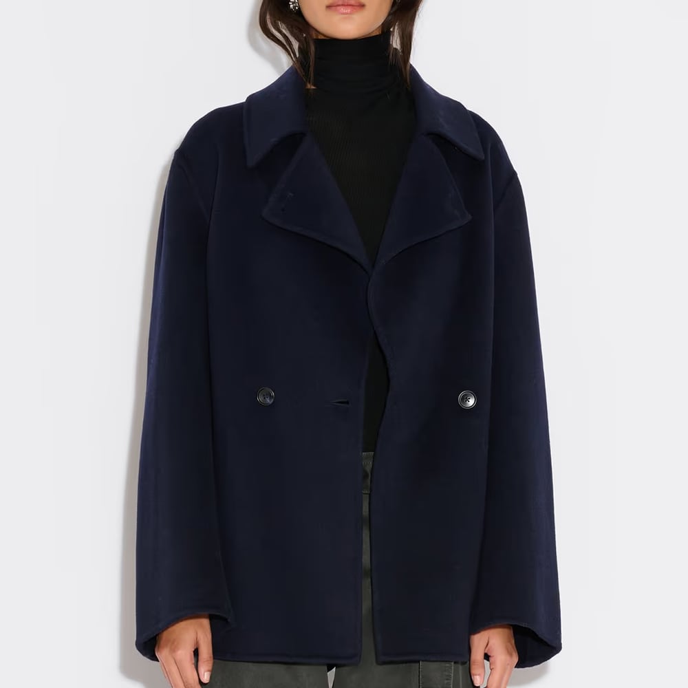 Felsa Wool Peacoat - Dk. Blue