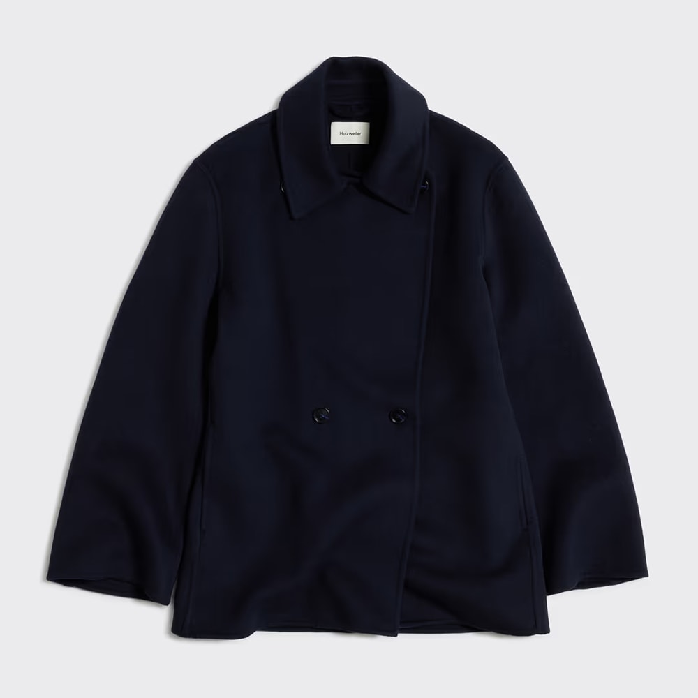 Felsa Wool Peacoat - Dk. Blue