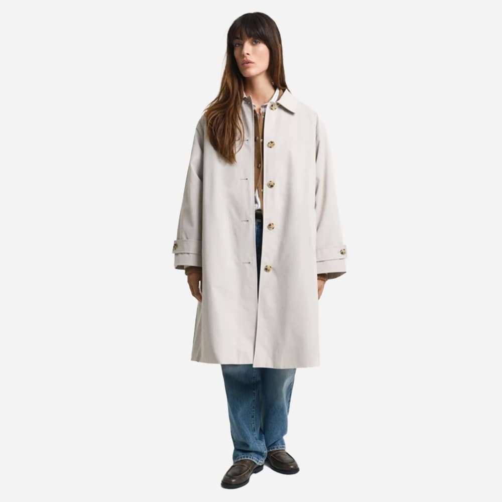 Relaxed Car Coat - Beige