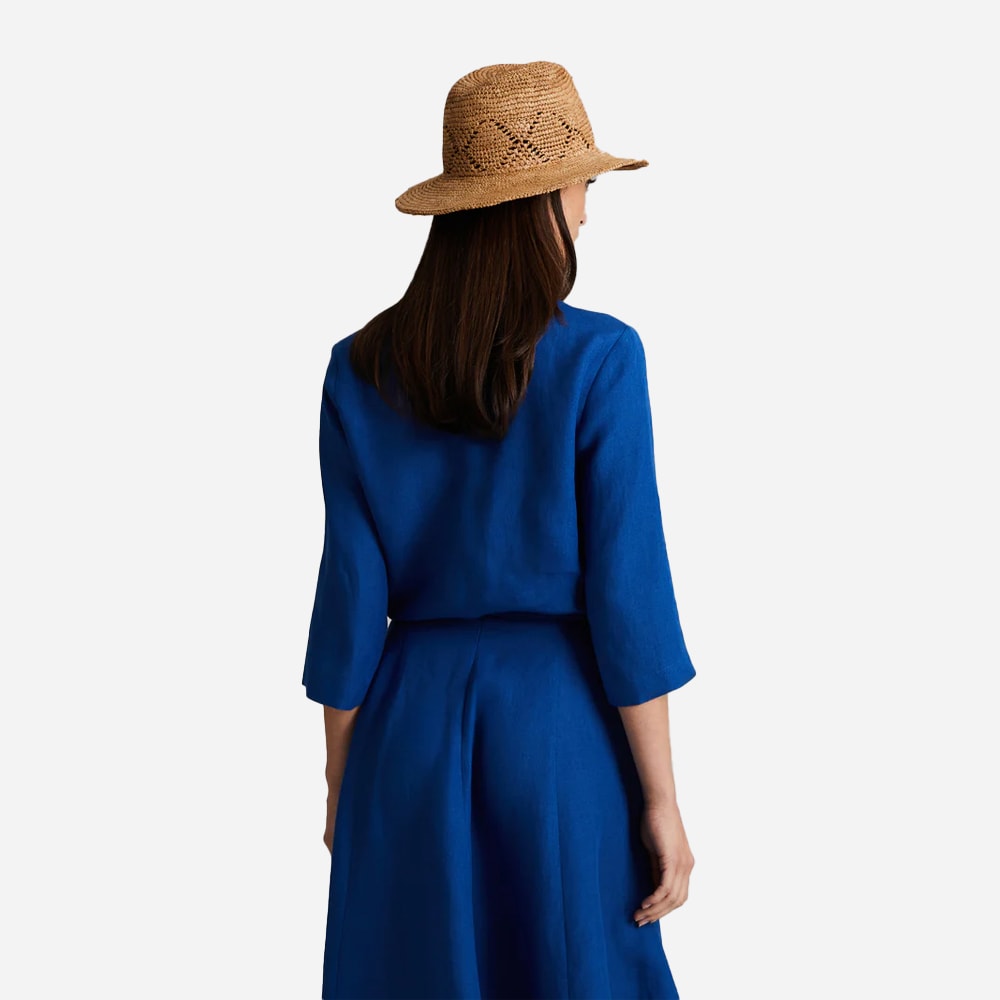 Ivette Linen Shirt - Mediterranean Blue