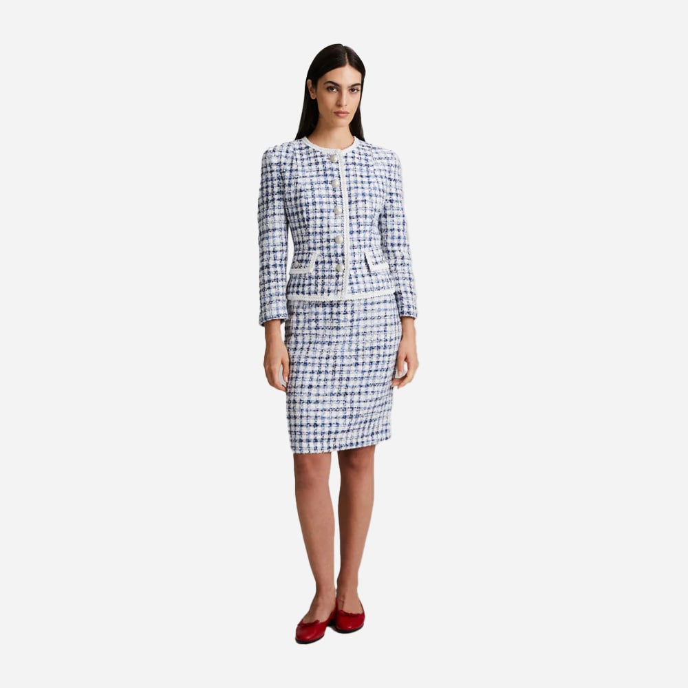 Lesley 2 Blazer - Blue Checks