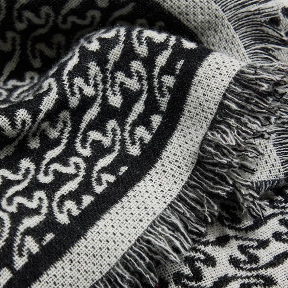 Fine Wool Scarf Monogram - Ecru