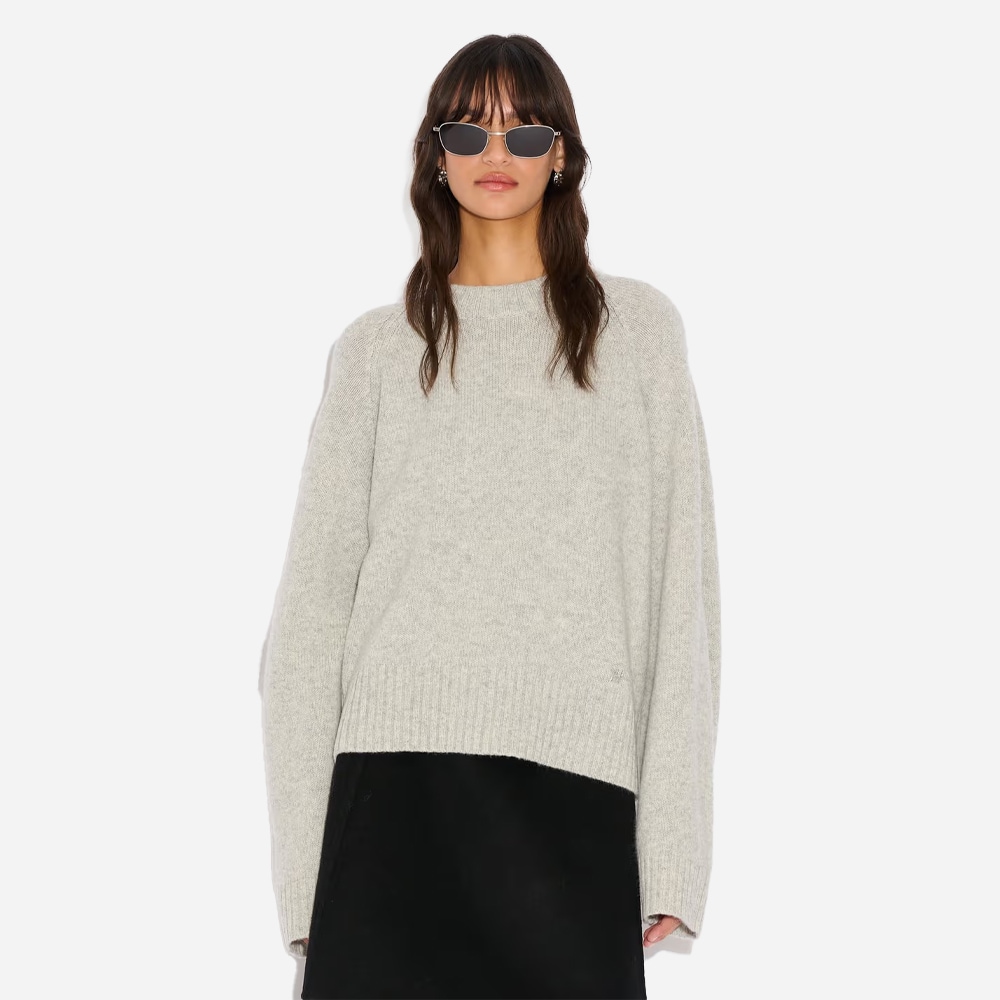 W. Wool Sweater - Lt Grey