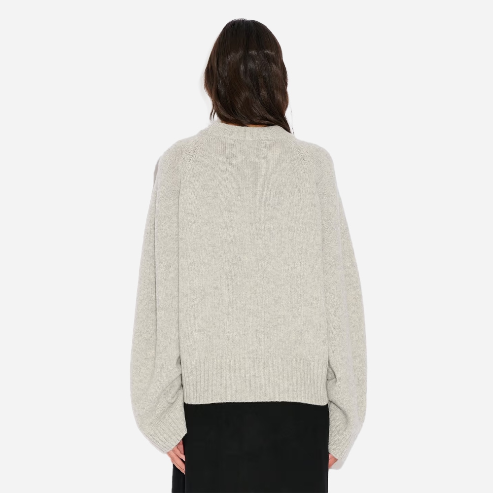 W. Wool Sweater - Lt Grey