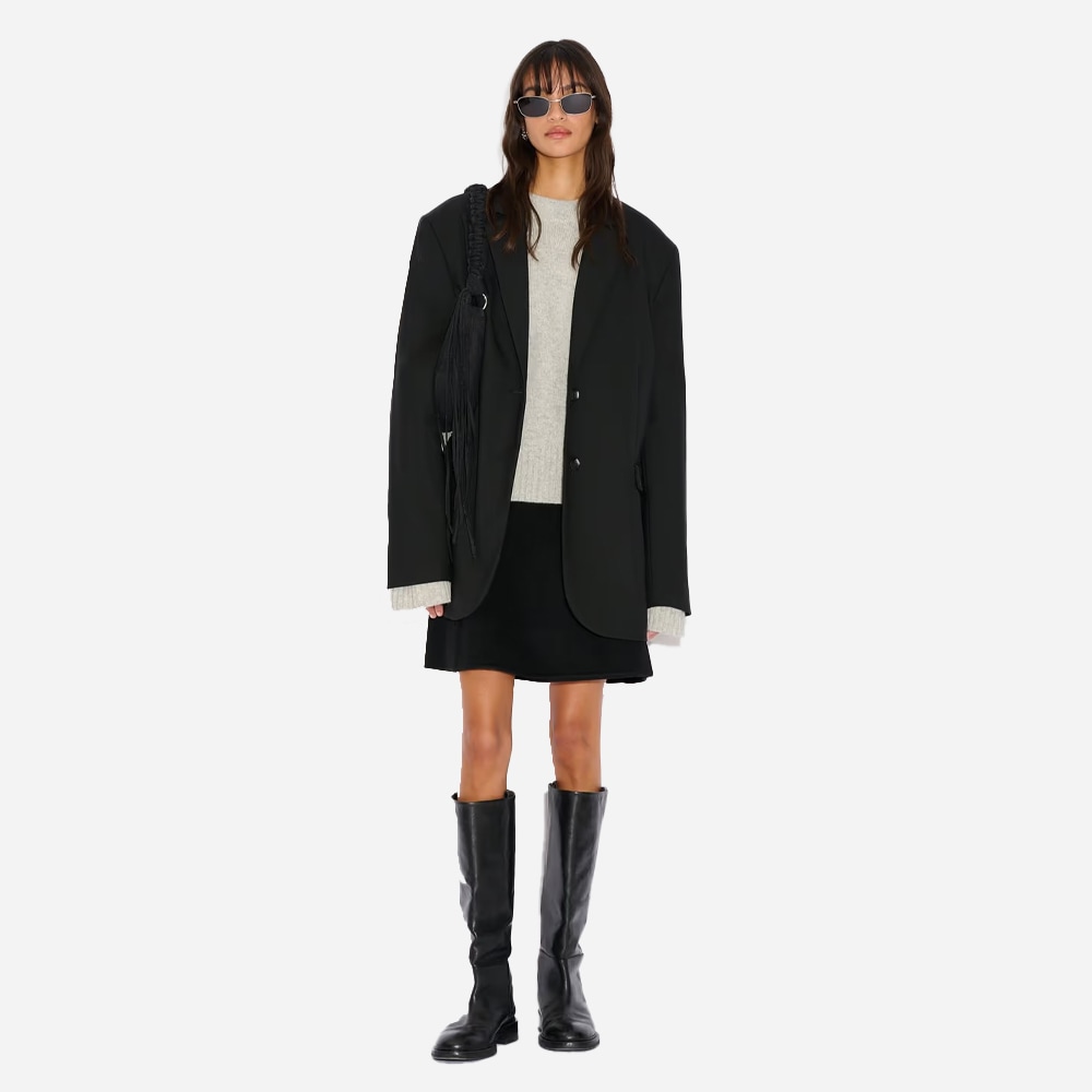 W. Wool Sweater - Lt Grey