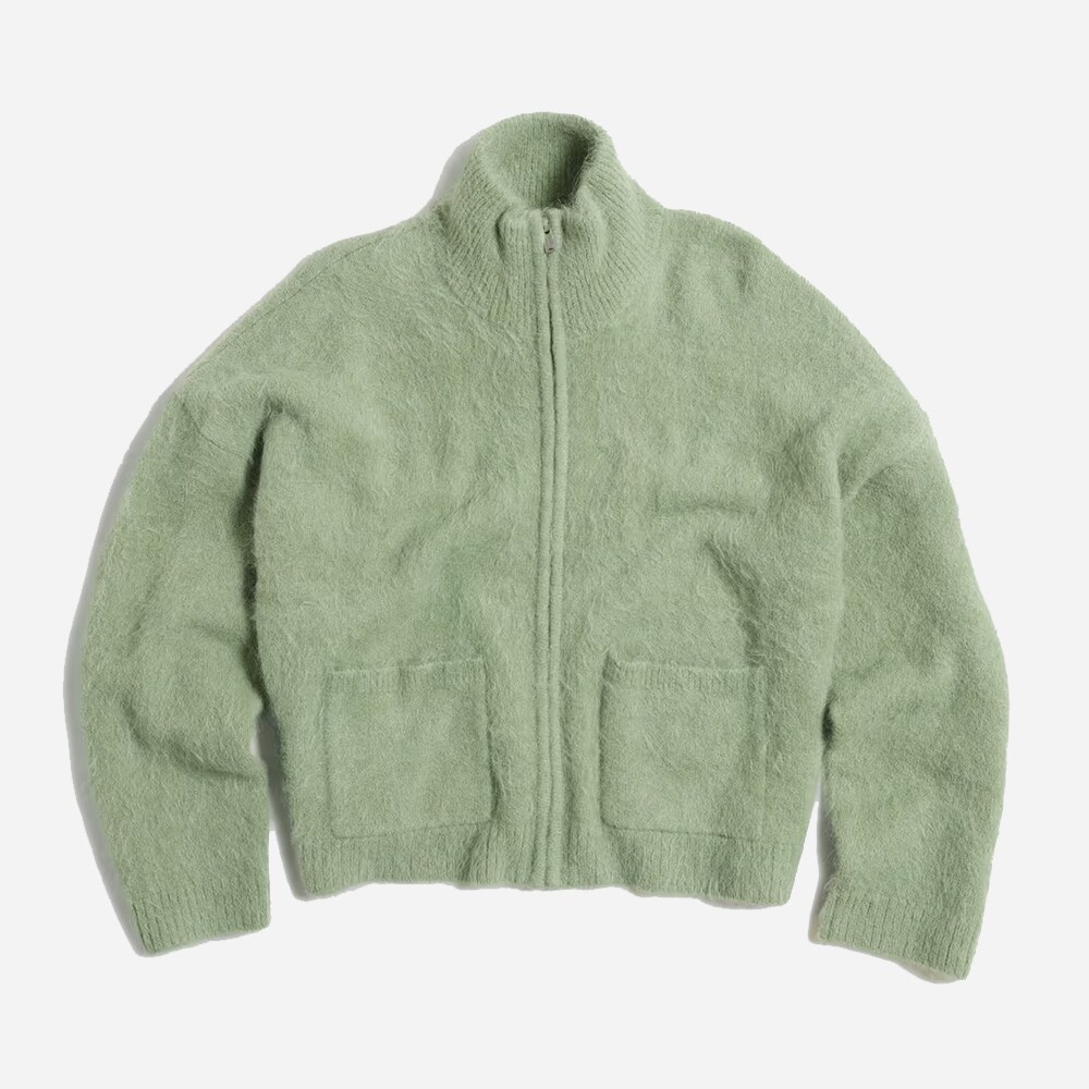 Tine Fluffy Cardigan - Green