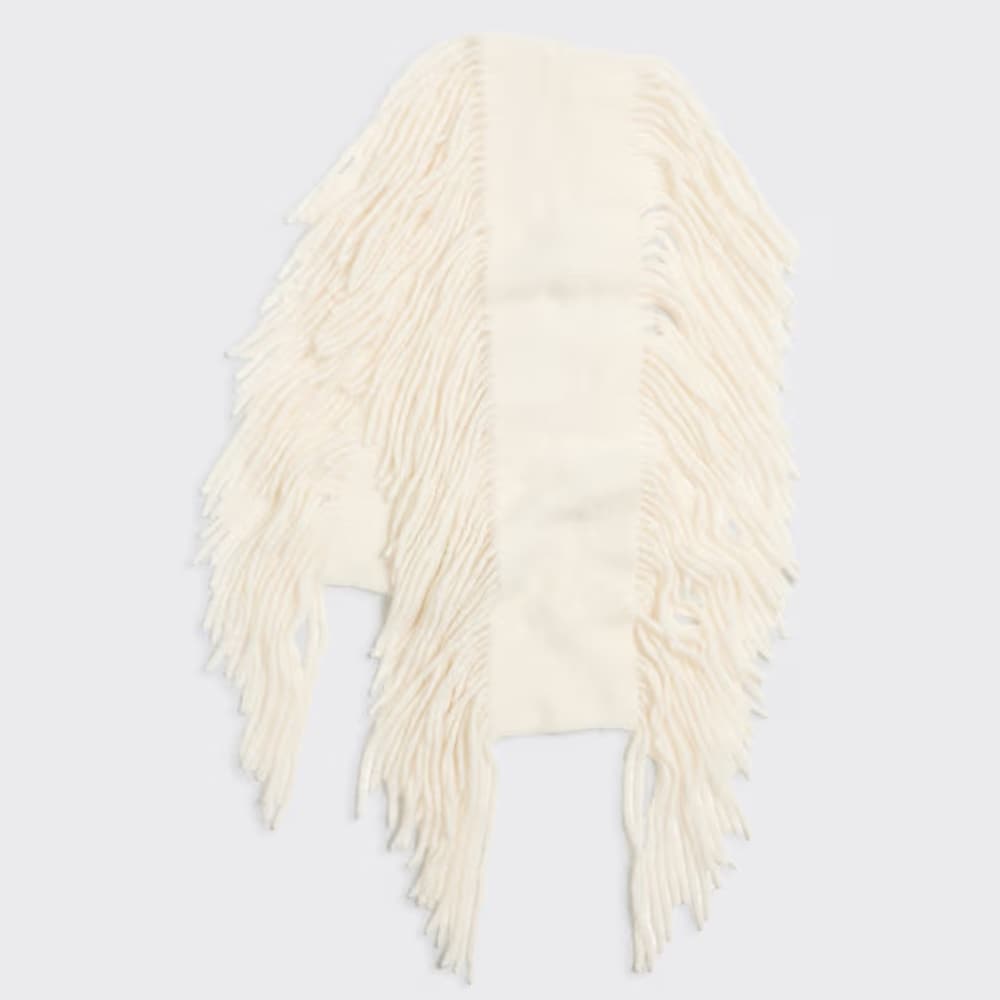 Tassel Scarf - Ecru