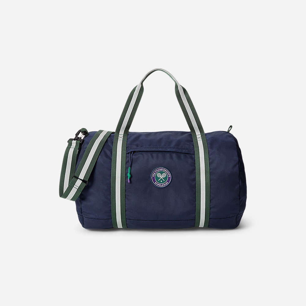 Wimbledon Striped-Trim Duffel - Refined Navy