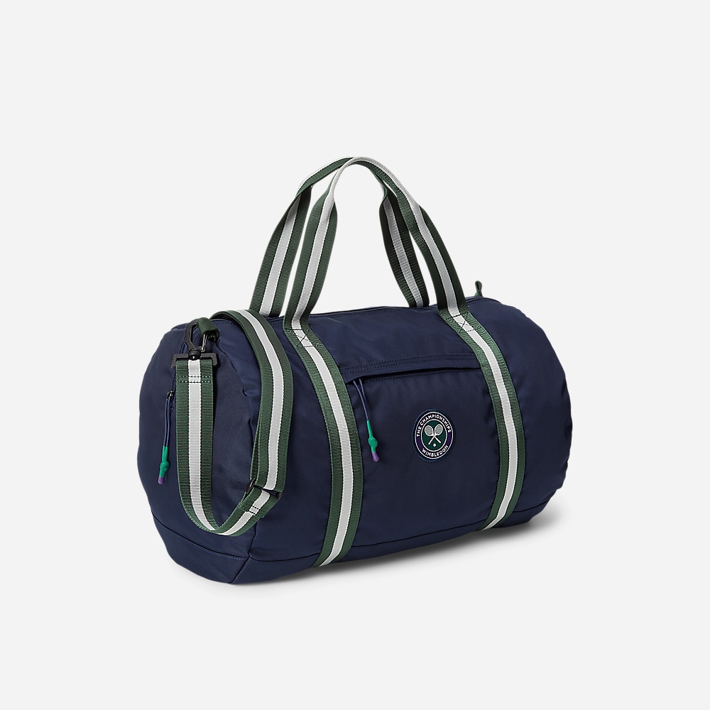Wimbledon Striped-Trim Duffel - Refined Navy