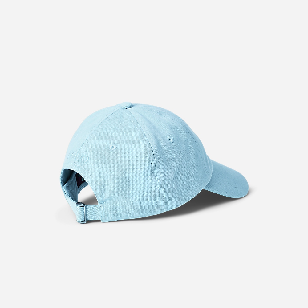 Mineral-Dyed Twill Ball Cap - Sky