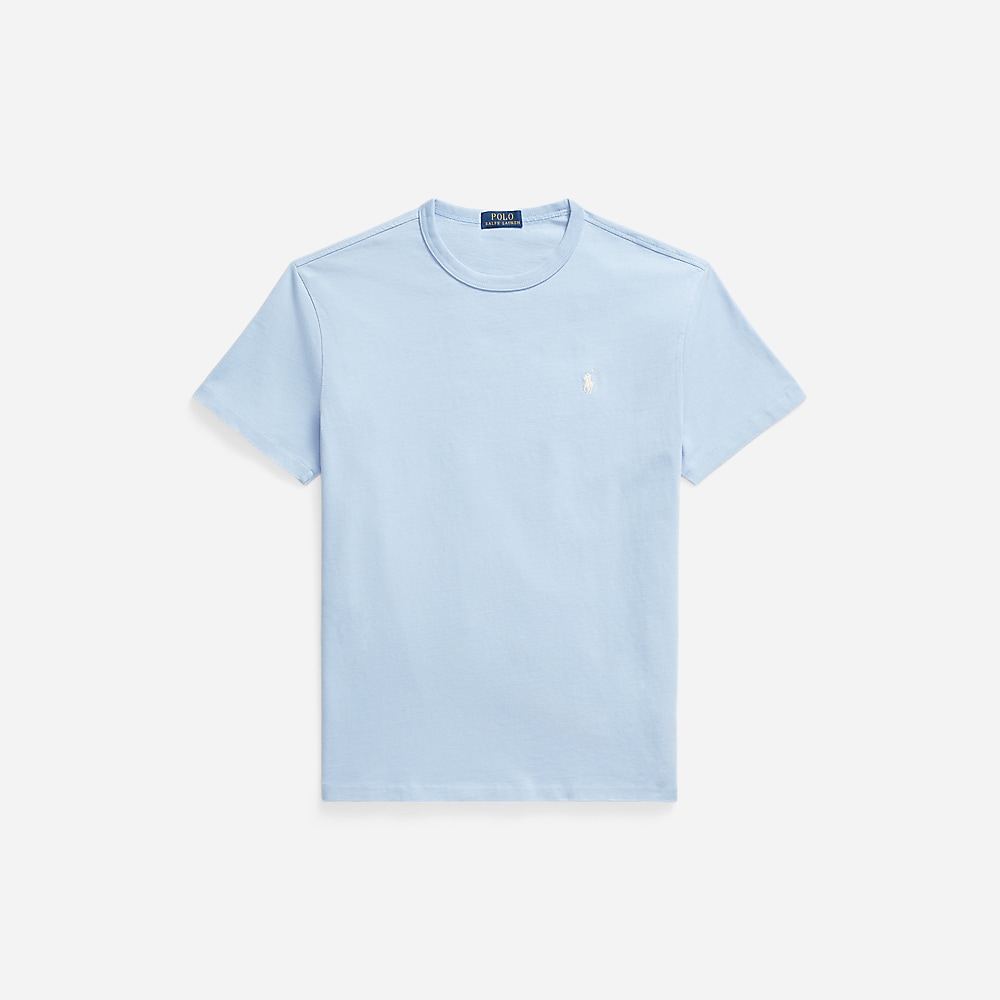 Classic Fit Jersey Crewneck T-Shirt - Chambray Blue