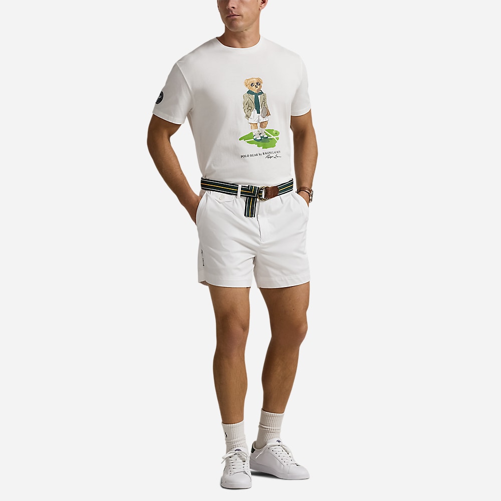 Wimbledon Classic Fit Polo Bear T-Shirt - Ceramic White