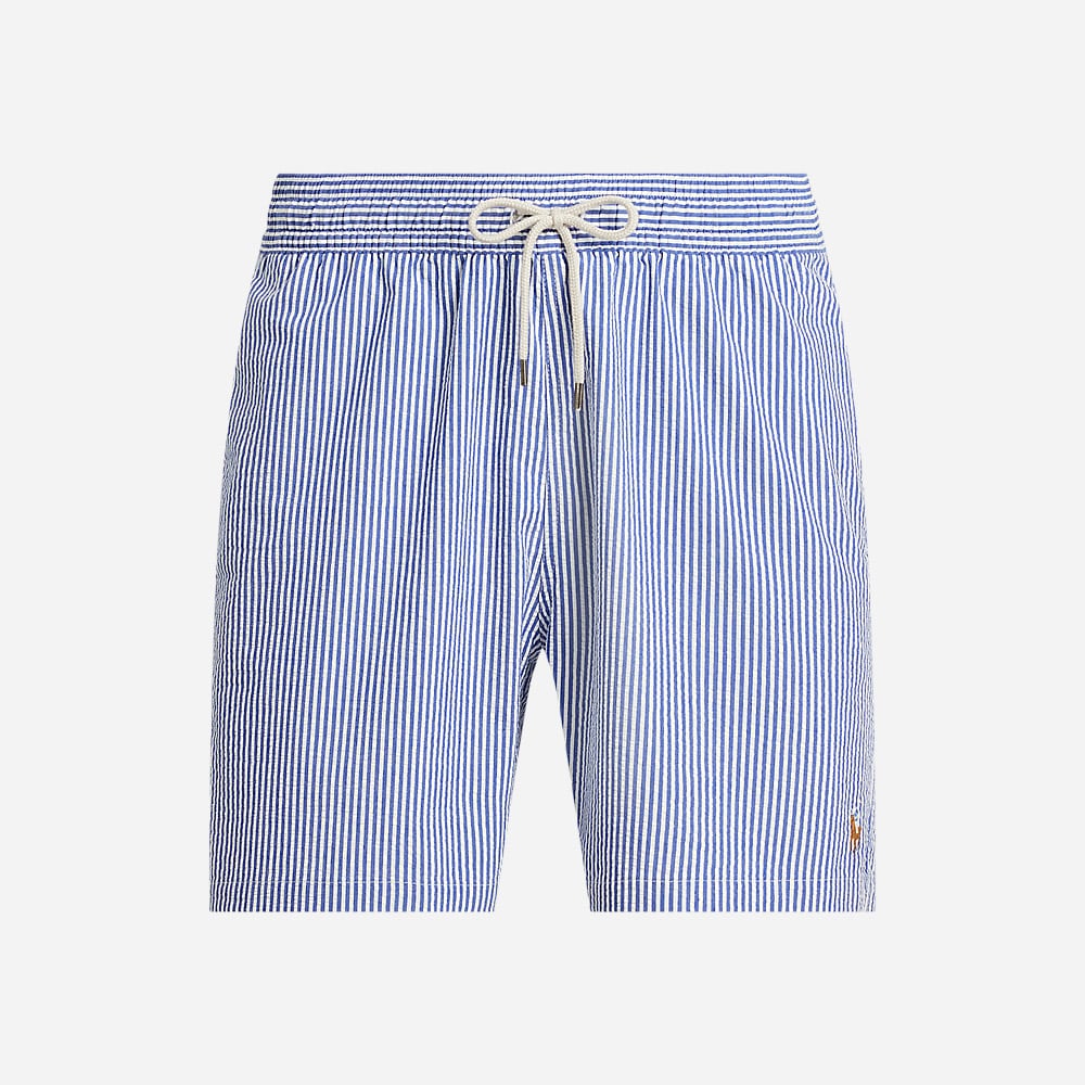 Traveler Classic Swim Trunk - Cruise Royal Seersucker