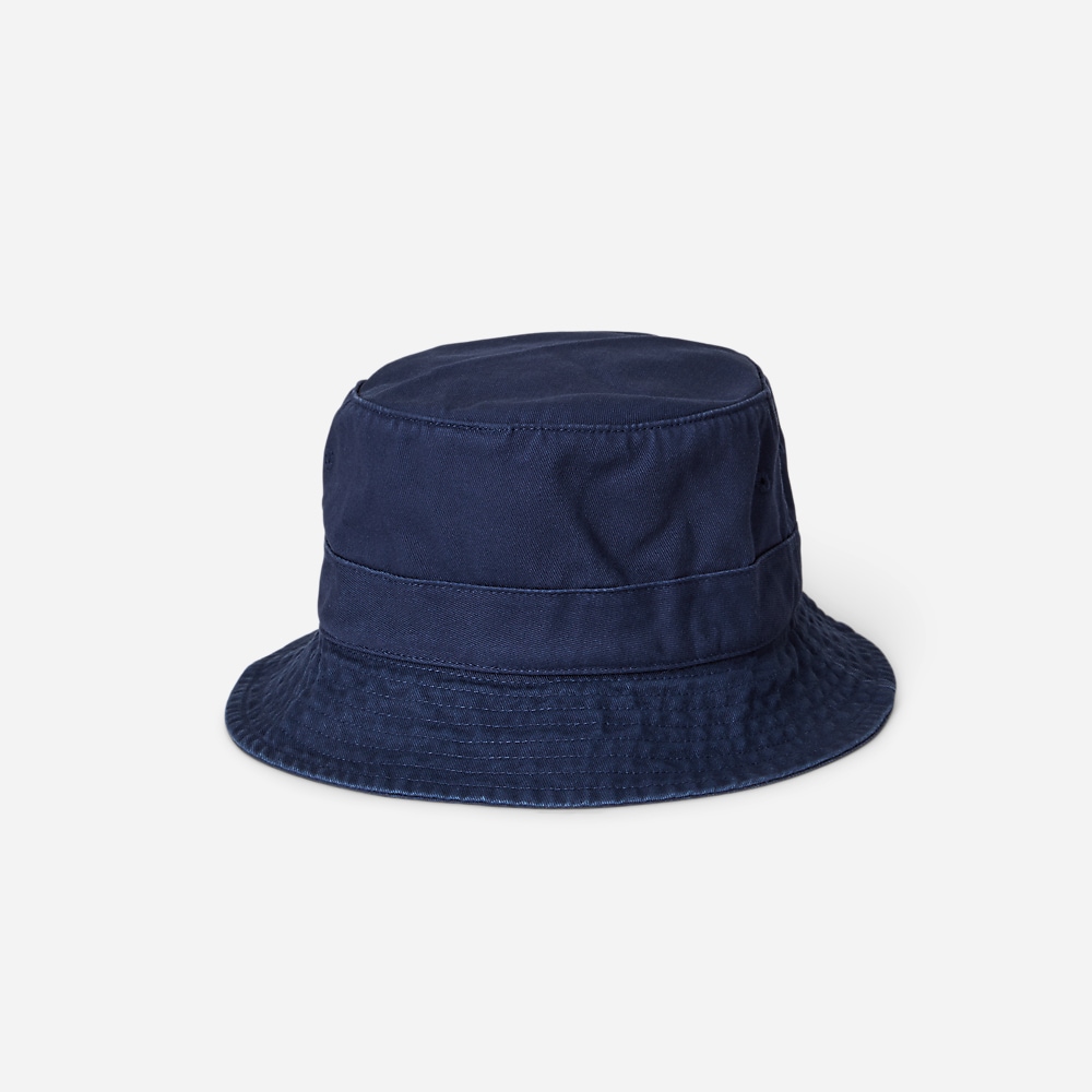 Polo Bear Twill Bucket Hat - Newport Navy
