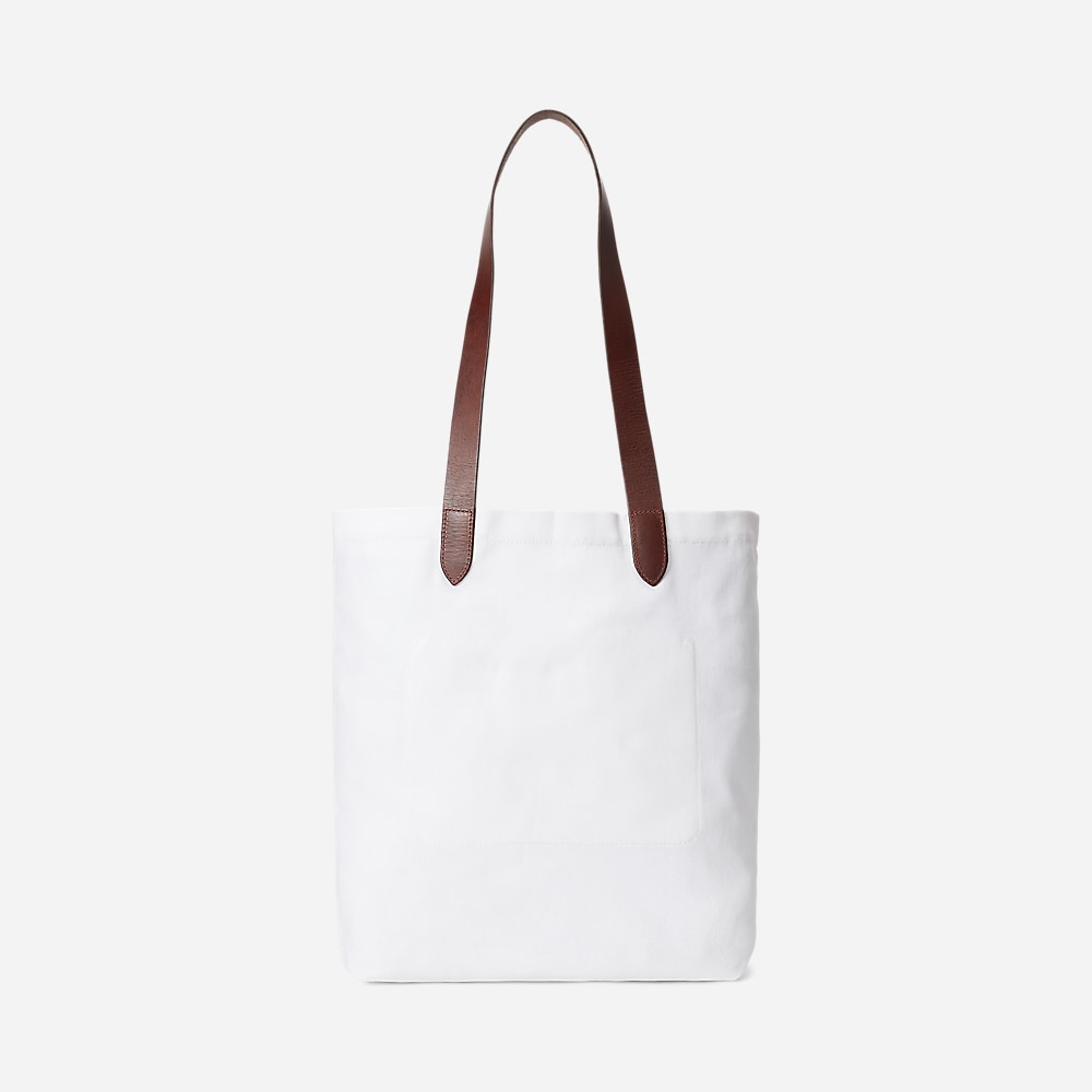 Wimbledon Polo Bear Shopper Tote - Ceramic White