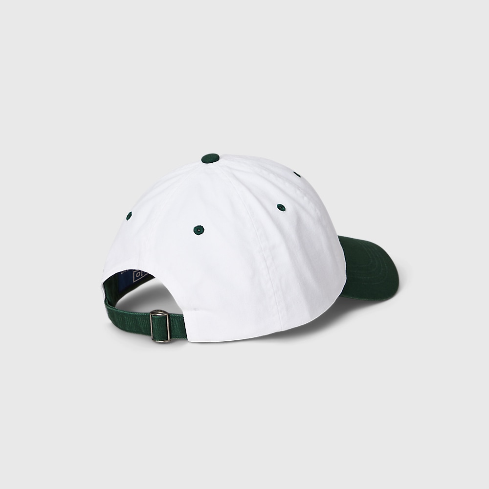 Wimbledon Crest Twill Cap - White