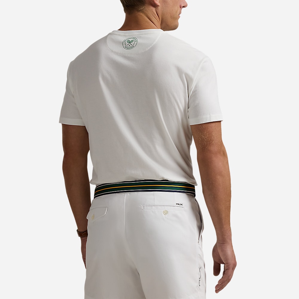 Wimbledon Classic Fit Logo T-Shirt - Ceramic White