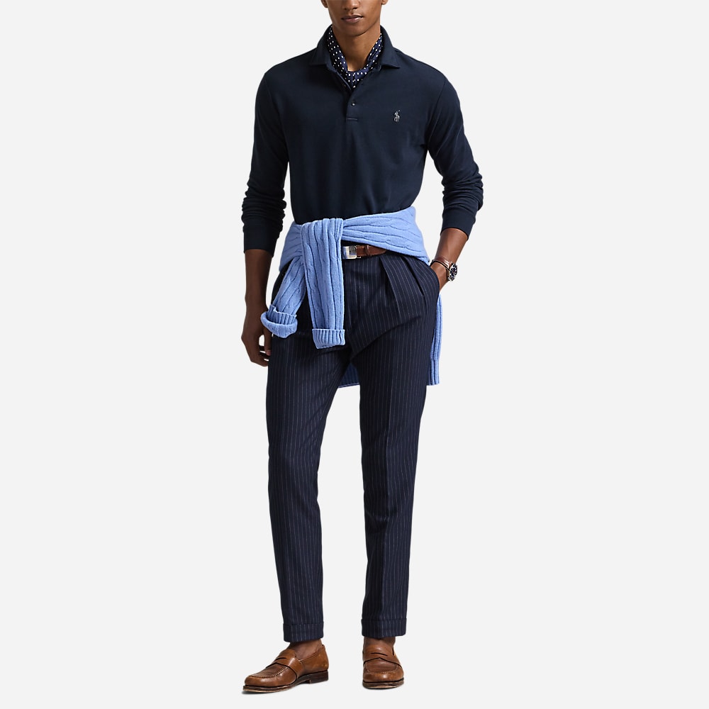 Luxury Jersey Polo Shirt - Aviator Navy
