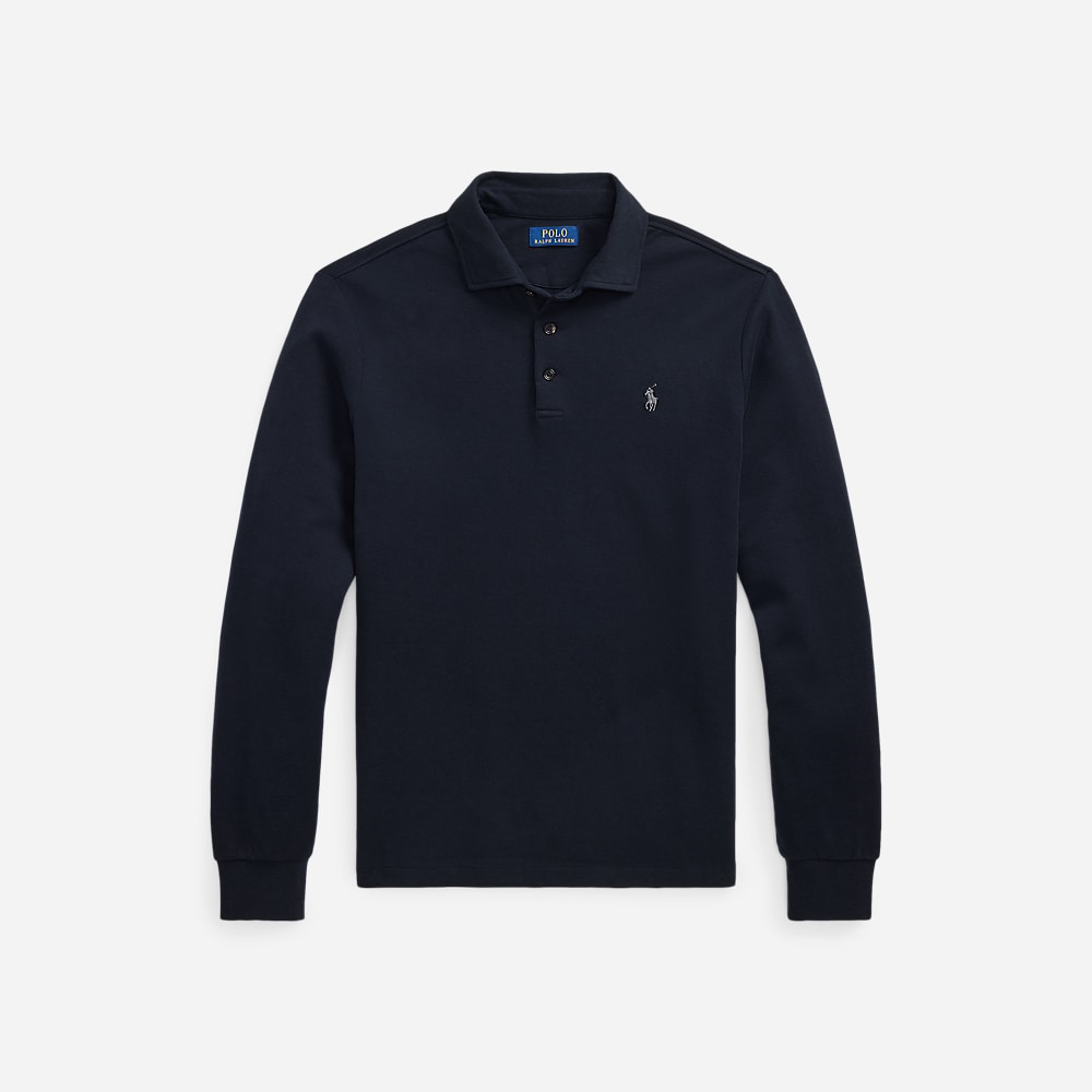 Luxury Jersey Polo Shirt - Aviator Navy