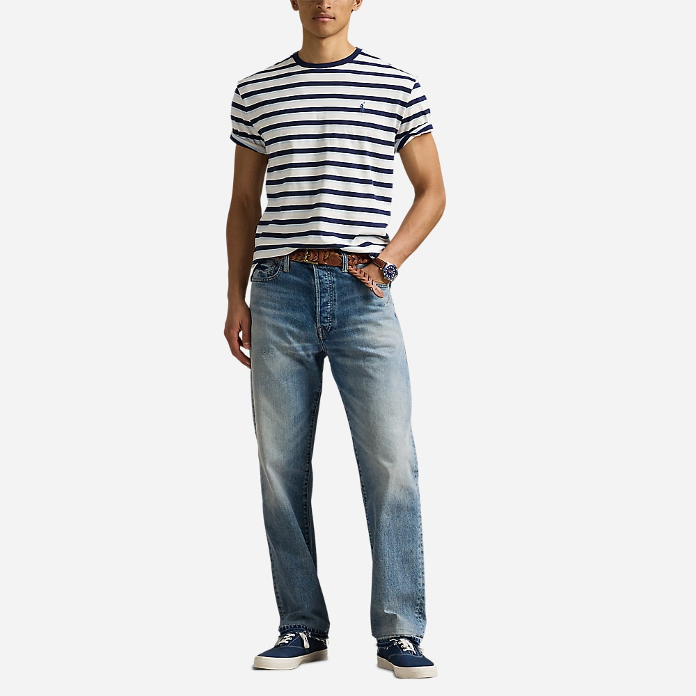 Classic Fit Striped Jersey T-Shirt - Nevis Multi