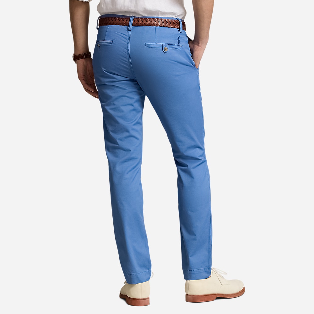 Stretch Slim Fit Washed Chino Pant -  Nimes Blue