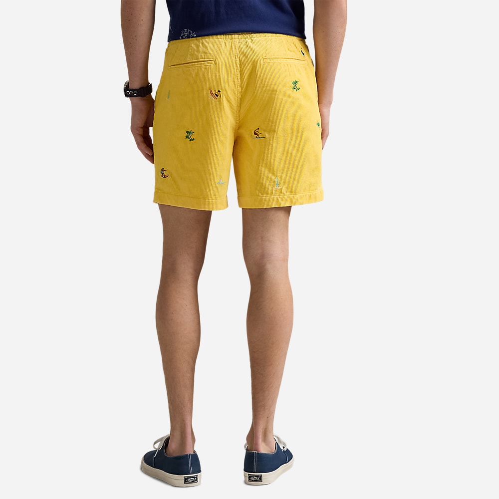 Polo Prepster Corduroy Short - Beach Yellow W/Surfer Emb