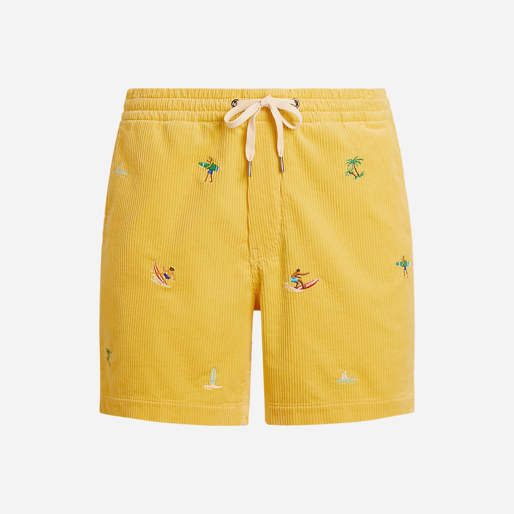 Polo Prepster Corduroy Short - Beach Yellow W/Surfer Emb