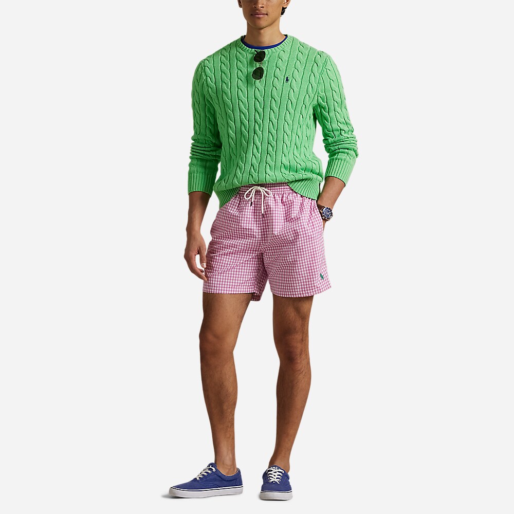 Traveler Classic Swim Trunk - Resort Rose Gingham