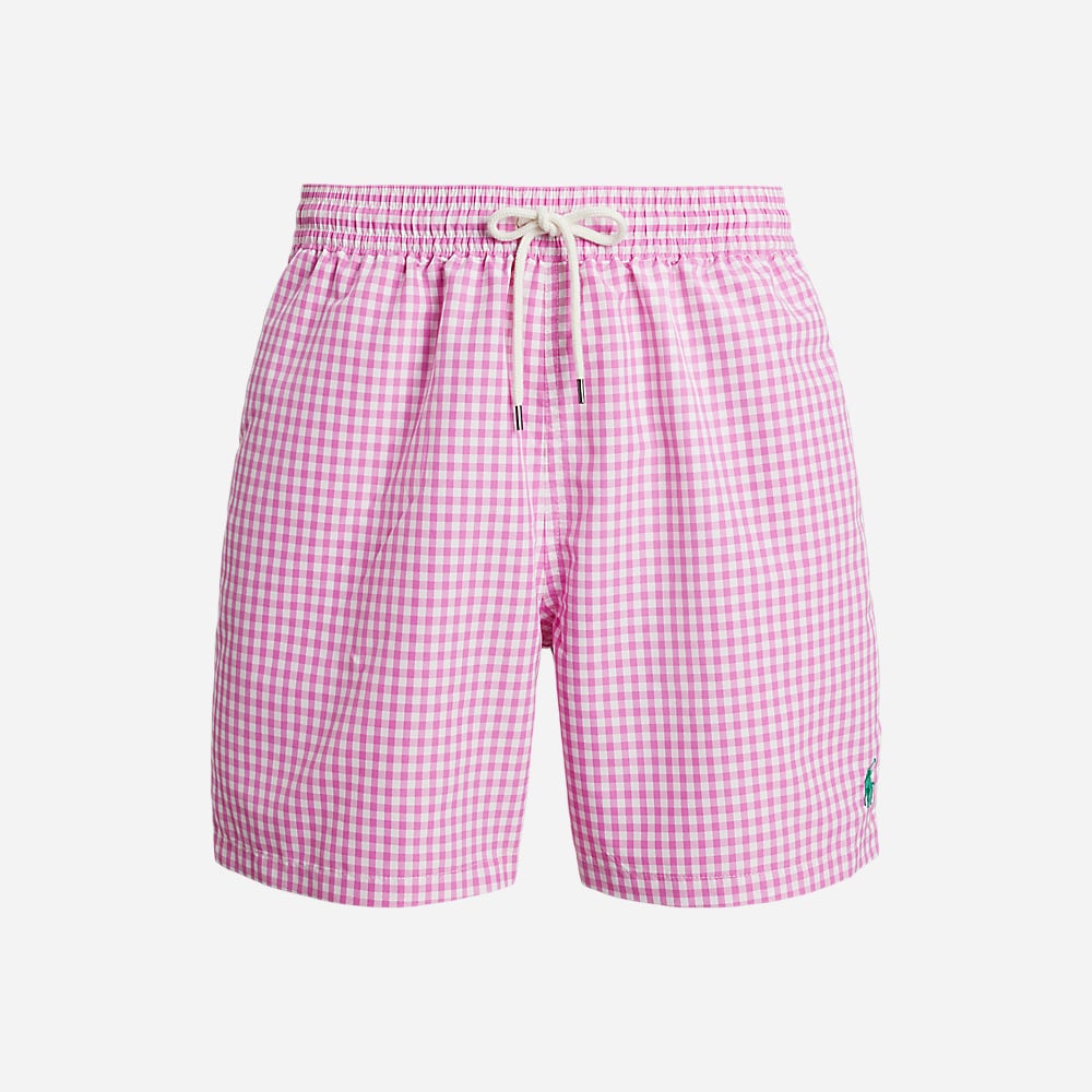 Traveler Classic Swim Trunk - Resort Rose Gingham