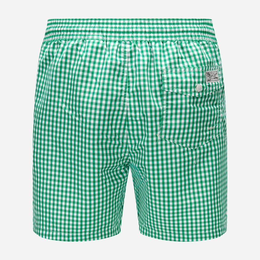 Traveler Cassic Swim Trunk - Cruise Green Gingham