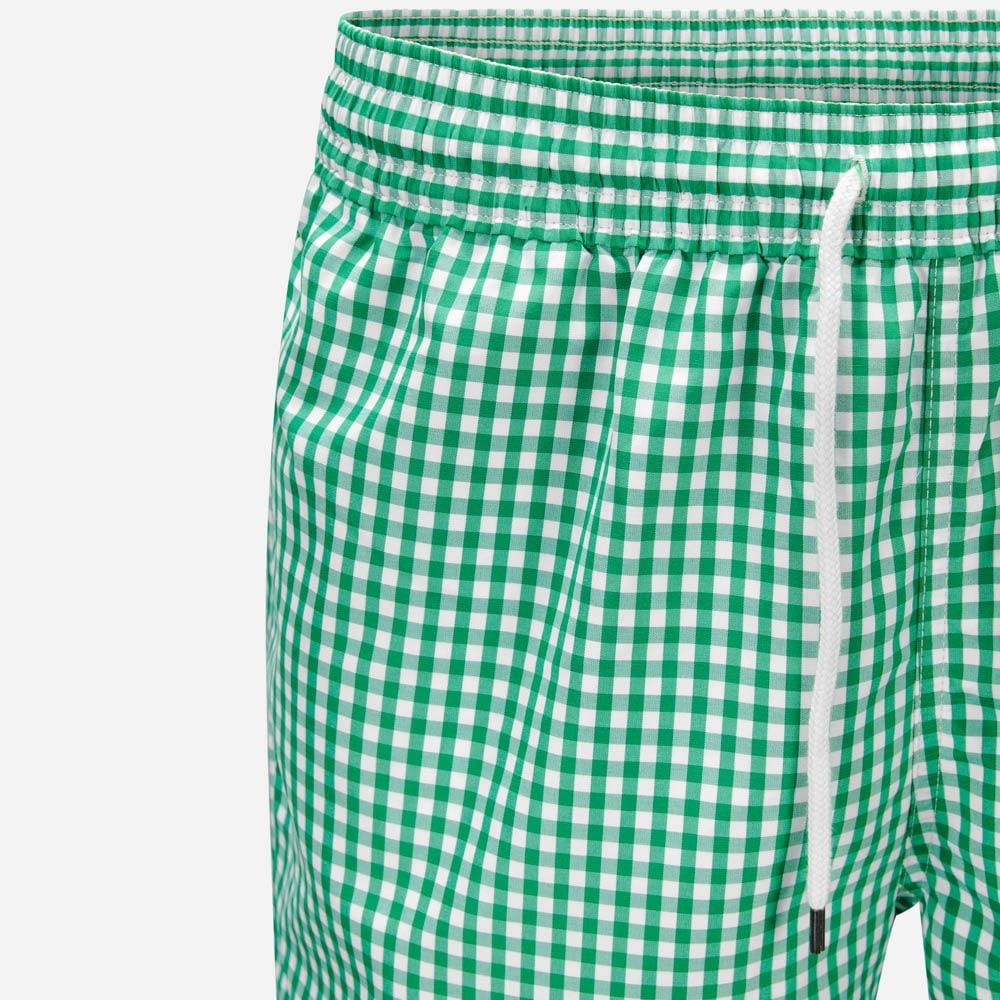 Traveler Cassic Swim Trunk - Cruise Green Gingham