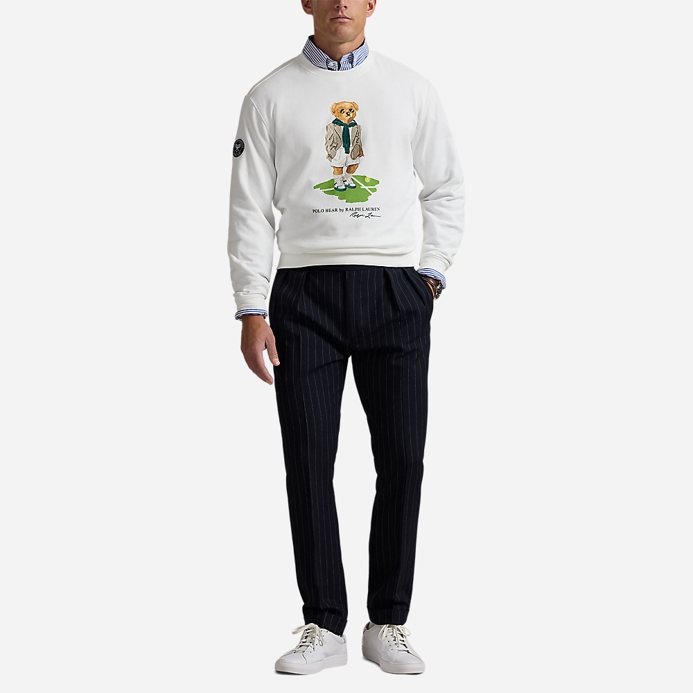 Wimbledon Polo Bear Sweatshirt - Ceramic White