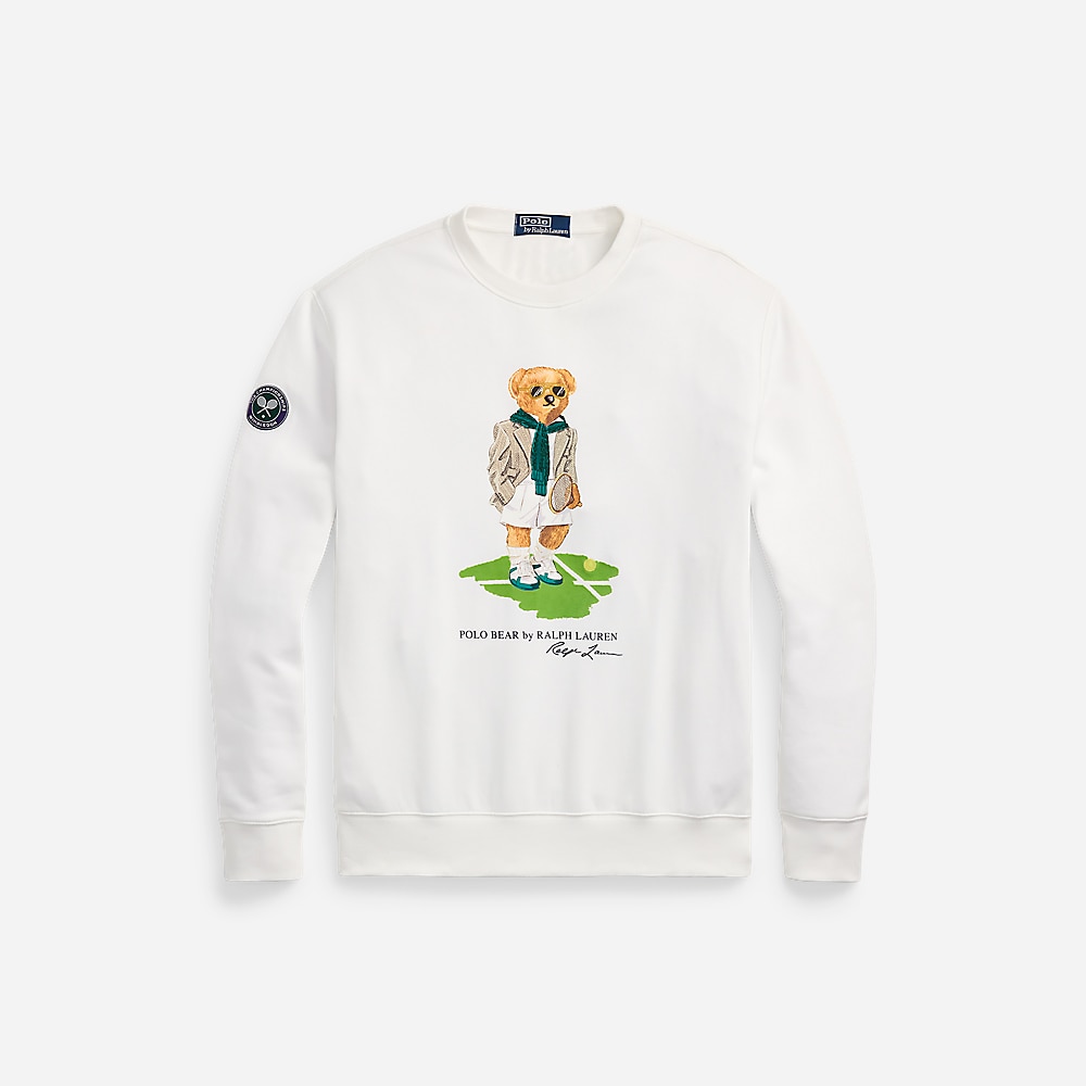 Wimbledon Polo Bear Sweatshirt - Ceramic White