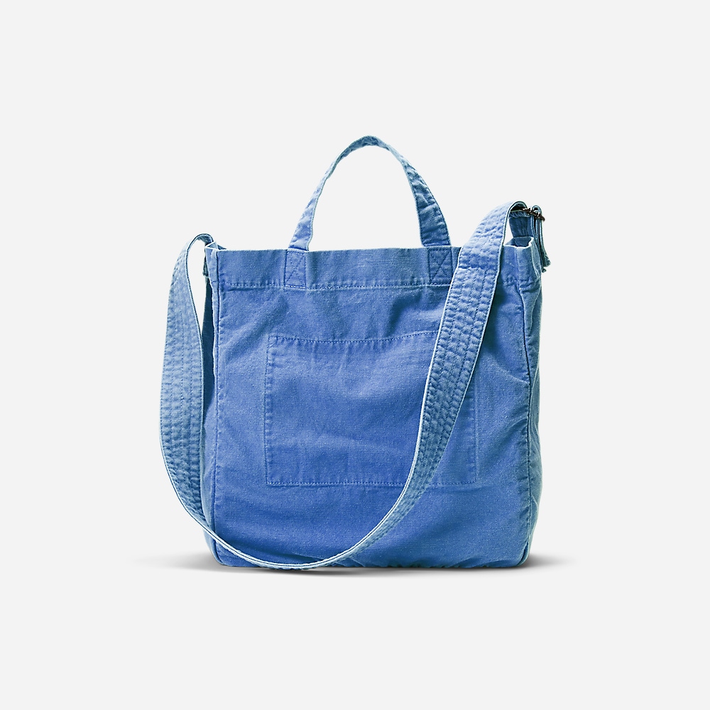 Canvas Shopper Tote - New England Blue