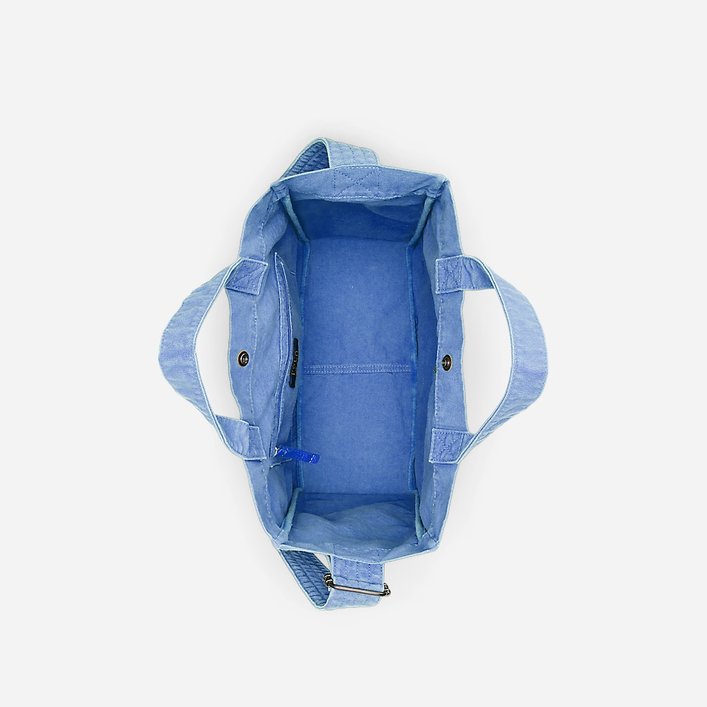 Canvas Shopper Tote - New England Blue